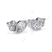 Bezel Marquise Bouquet Studs Earring STBO1354